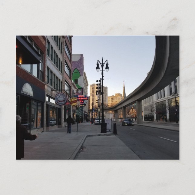 Detroit Leute bewegen Postkarte (Vorderseite)