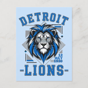 Detroit Lions Fußball Postkarte