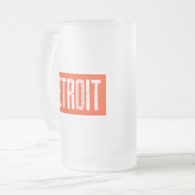 Detroit Mattierte Tasse (Vorderseite Links)