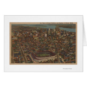 Detroit, MI - Stade de baseball Aerial Briggs