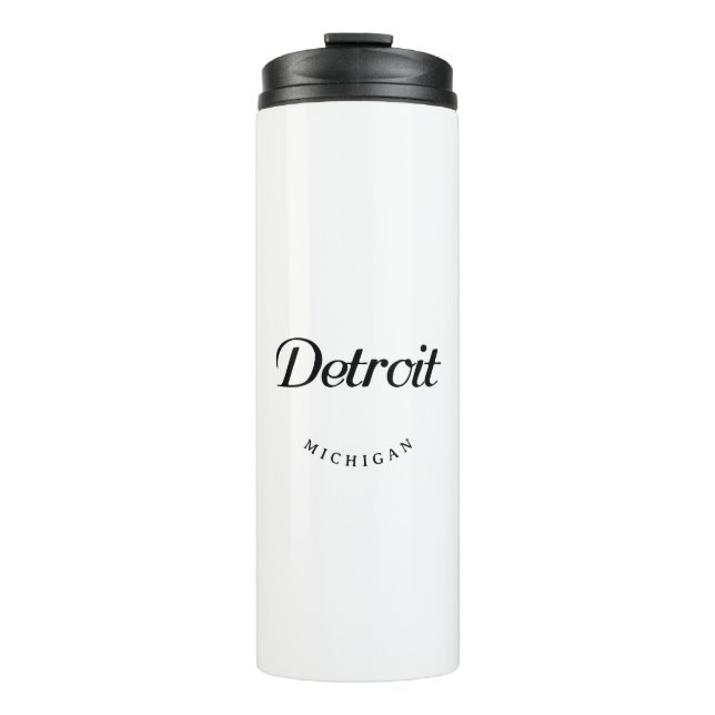 Detroit MI Thermosbecher (Vorderseite)