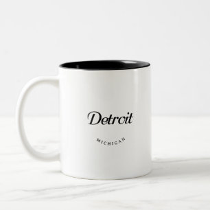 Detroit MI Zweifarbige Tasse