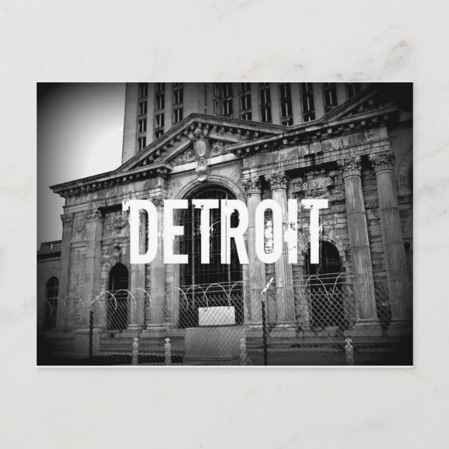 Detroit Michigan Central Station Postcard Postkarte (Vorderseite)
