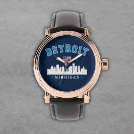 Detroit Michigan Est. 1701 Funny Armbanduhr