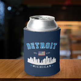 Detroit Michigan Est. 1701 Funny Vintage Dosenkühler