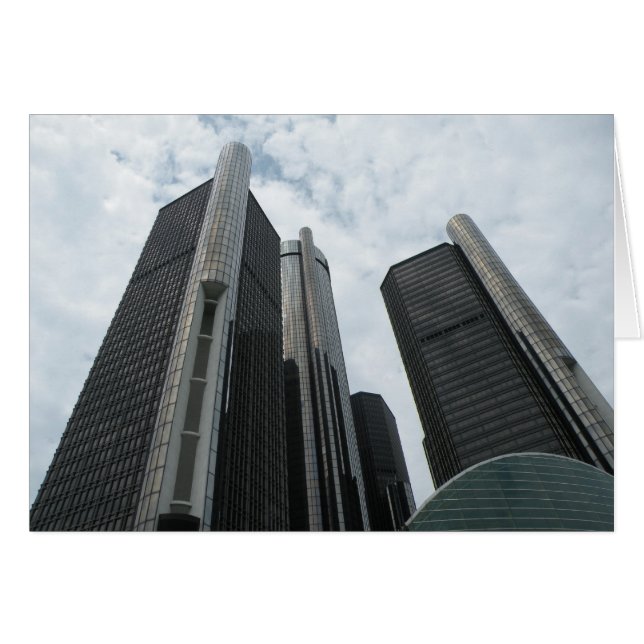Detroit, Michigan, Karte (Vorderseite (Horizontal))