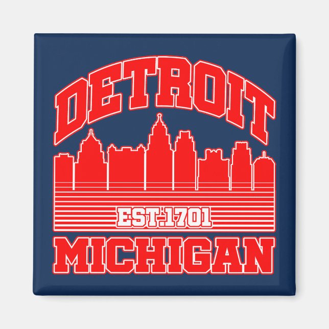 Detroit, Michigan Magnet (Vorne)