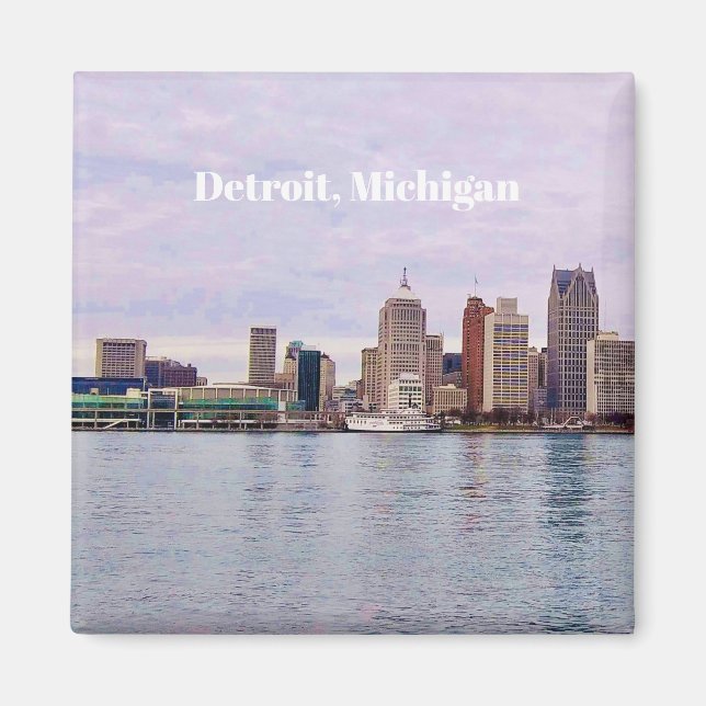 Detroit Michigan Magnet  (Devant)