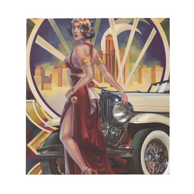 Detroit, Michigan | Motor City Notizblock (Vorderseite)