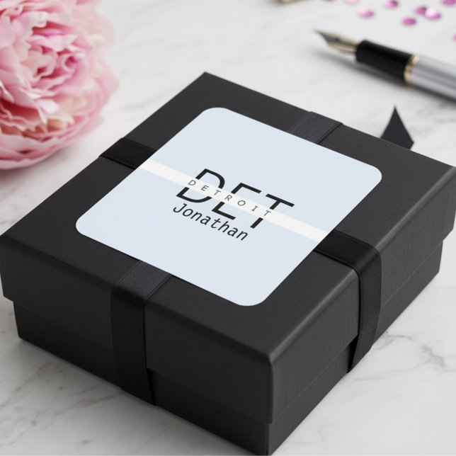 Detroit Michigan Personalisiert Sticker (Detroit Michigan Personalized Sticker)