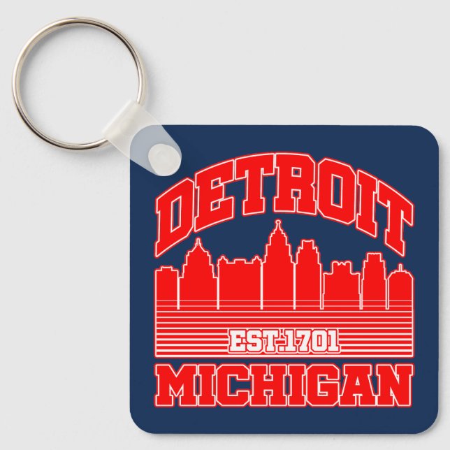 Detroit, Michigan Schlüsselanhänger (Vorderseite)