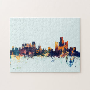 Detroit Michigan Skyline
