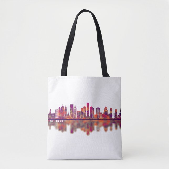 Detroit Michigan Skyline Tasche (Vorderseite)