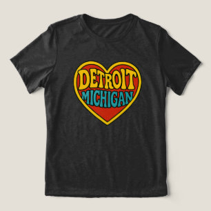 Detroit Michigan Tri-Blend Shirt