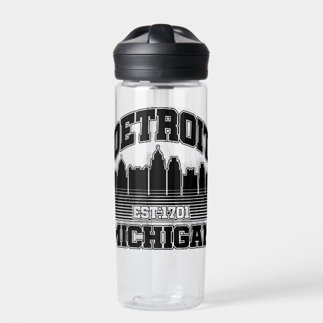 Detroit, Michigan Trinkflasche (Vorderseite)