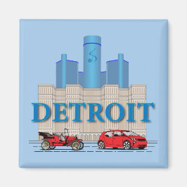 Detroit Michigan United Staaten Magnet