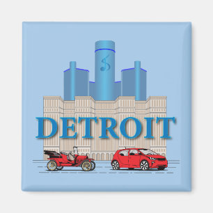 Detroit Michigan United Staaten Magnet