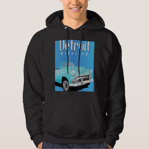 Detroit Michigan Usa Cart Poster Hoodie