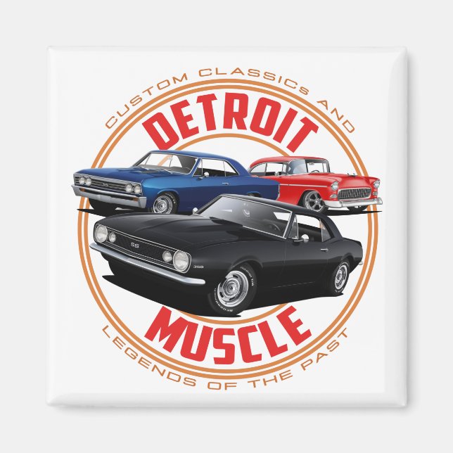 DETROIT MUSKEL MAGNET (Vorne)
