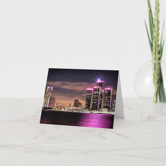 Detroit Notecard Karte (Vorderseite)