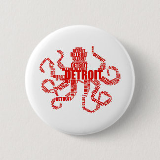 Detroit Octopus Button