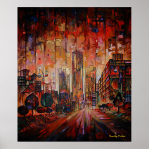 Detroit on My Mind XI Canvas Print Poster