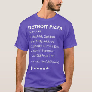 Detroit Pizza Definition Meaning Funny  T-Shirt