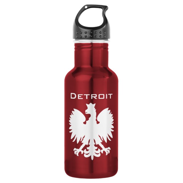 Detroit Polska Wasserflasche (Vorderseite)