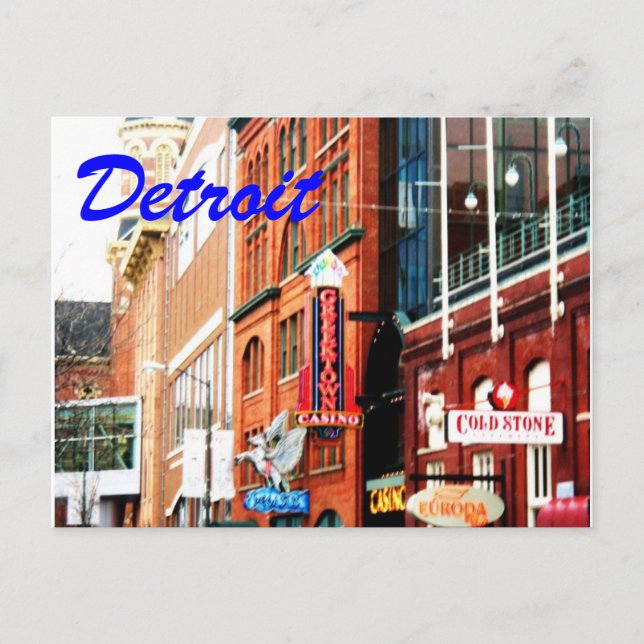 Detroit Postcard1 Postkarte (Vorderseite)
