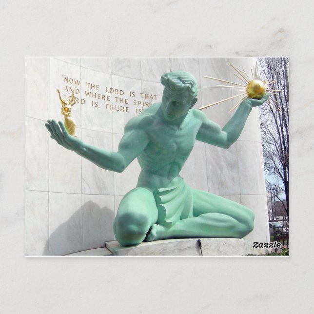 Detroit Postkarte (Rückseite)