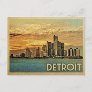 Detroit Postkarte