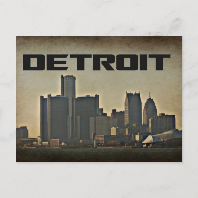 Detroit Postkarte (Vorderseite)