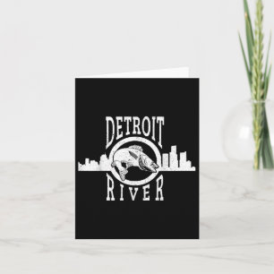 Detroit River Walleye Fischen von Shirt für Männer Karte