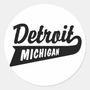 Detroit Runder Aufkleber