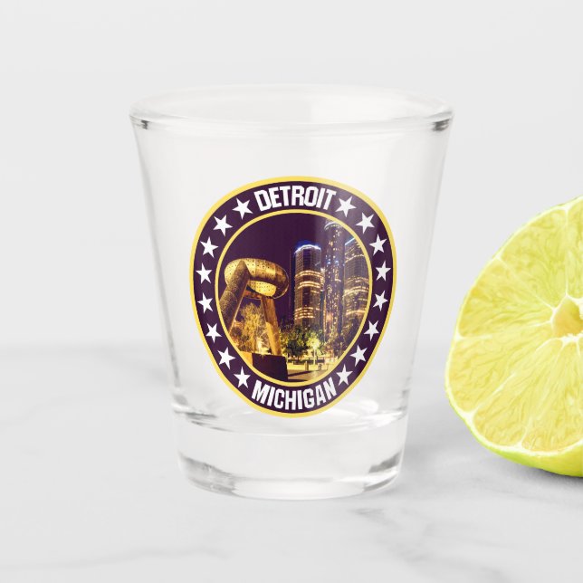 Detroit Schnapsglas (Vorderseite)