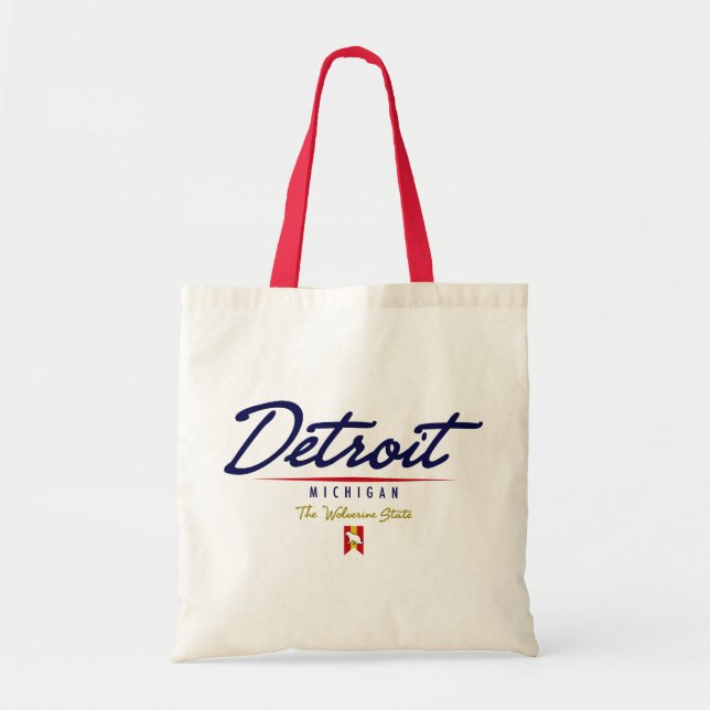 Detroit-Skript Tragetasche (Vorne)