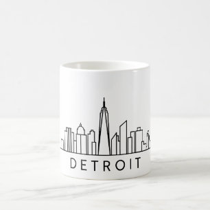 Detroit Skyline - Stadtbild Kaffeetasse