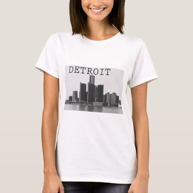 Detroit-Skyline T-Shirt (Vorderseite)