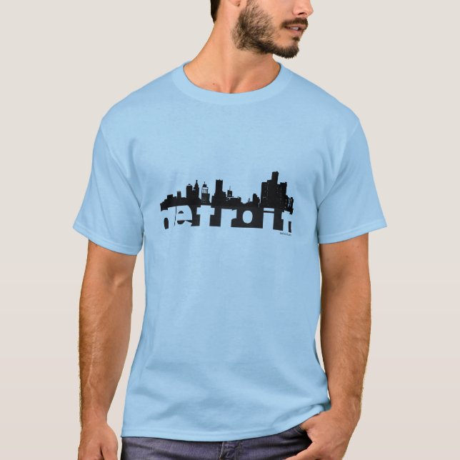 Detroit-Stadtbild T-Shirt (Vorderseite)