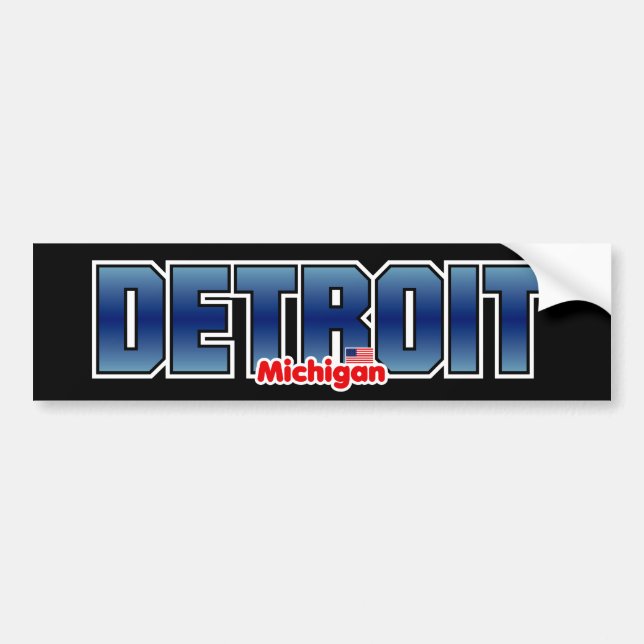 Detroit-Stoßdämpfer Autoaufkleber (Vorne)