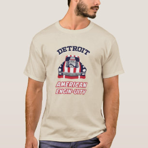 DÉTROIT - T-shirt ENGIN-UITY AMÉRICAIN