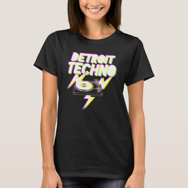 Detroit Techno House Musikfestival Favorite Edm D T-Shirt (Vorderseite)