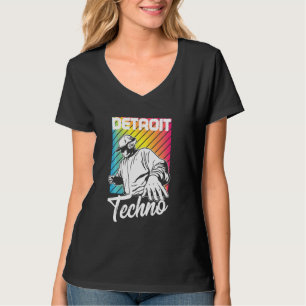 Detroit Techno House Musikfestival Player Edm Dj T-Shirt