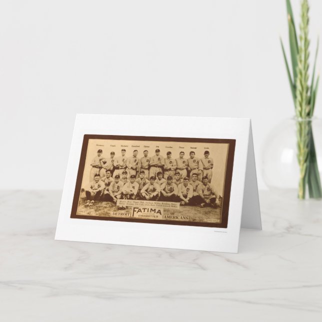 Detroit Tigers-Baseball 1913 Karte (Vorderseite)