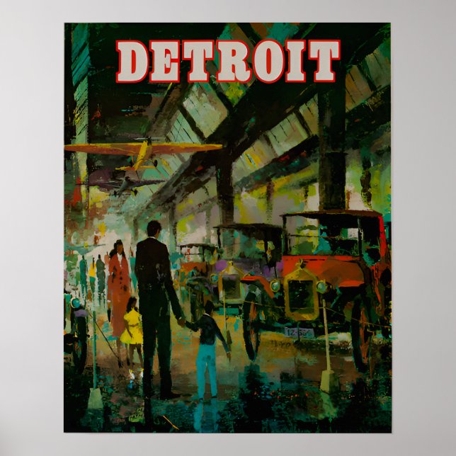 Detroit Travel Poster (Vorne)