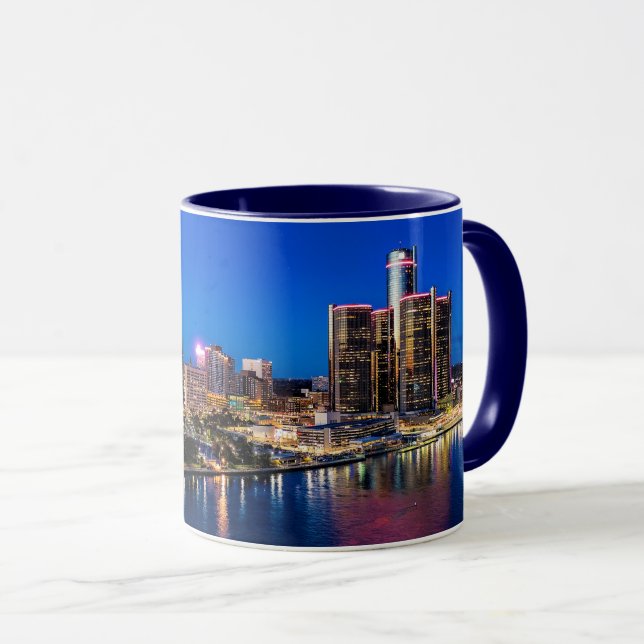 Detroit Twilight Tasse (VorderseiteRechts)