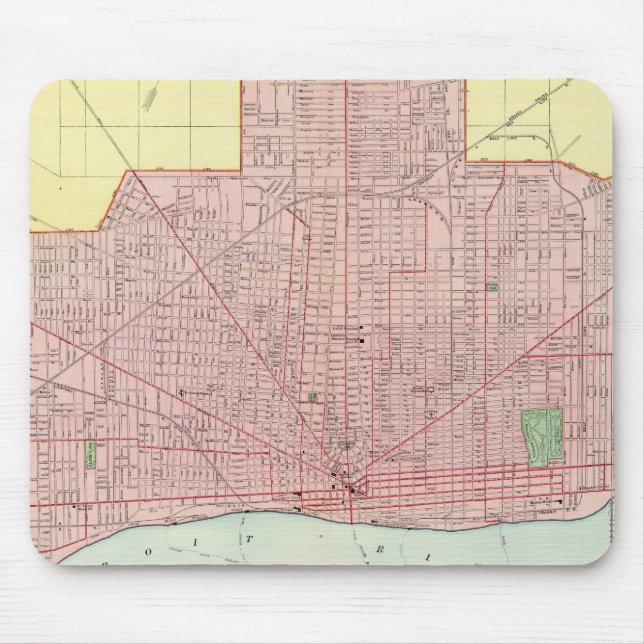Detroit und Vicinity Mousepad (Vorne)