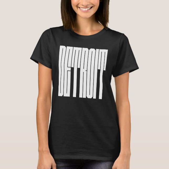 Detroit USA City logo T-Shirt (Vorderseite)