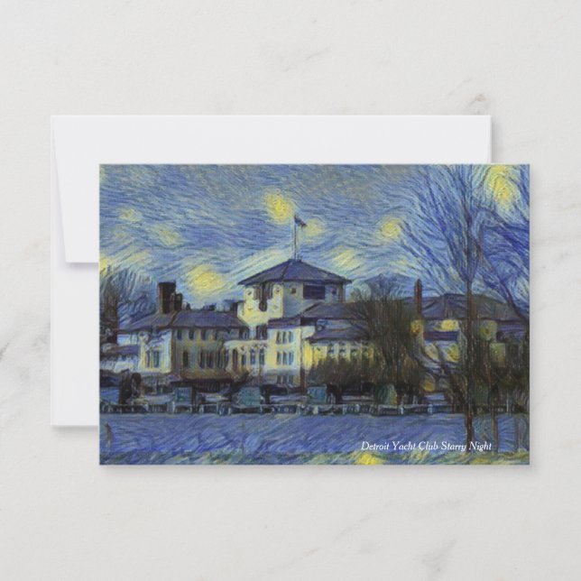 Detroit Yacht Club Startnight Note Card Dankeskarte (Vorderseite)