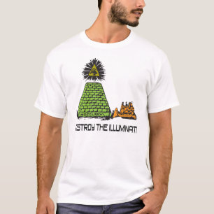 Détruisez l'Illuminati - T-shirt de bouteur